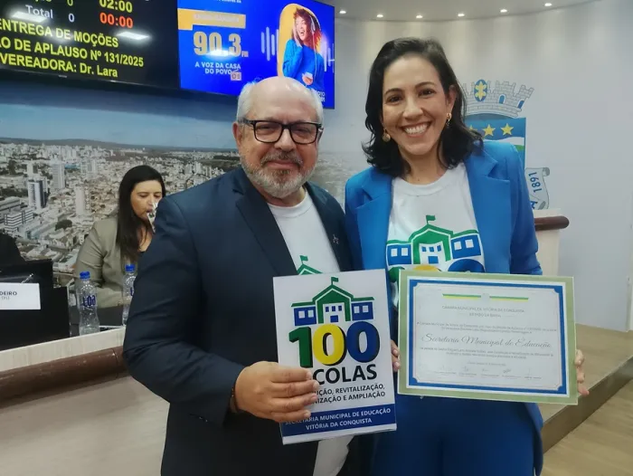 Smed e Gama recebem moções de aplauso da Câmara Municipal