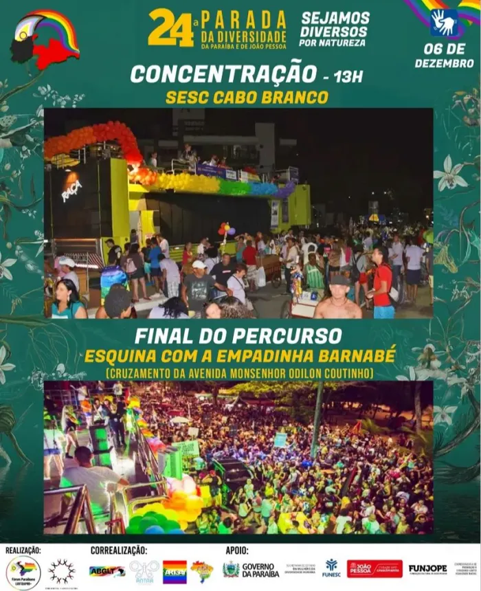 Prefeitura de João Pessoa apoia 24ª Parada da Diversidade, neste sábado