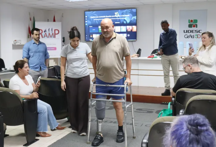 Curso de próteses na Udesc Cefid mostra inovação para reabilitar pessoas amputadas