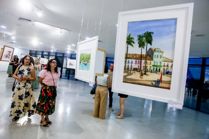 Festival Internacional de Aquarela está aberto à visitação na Estação Cabo Branco