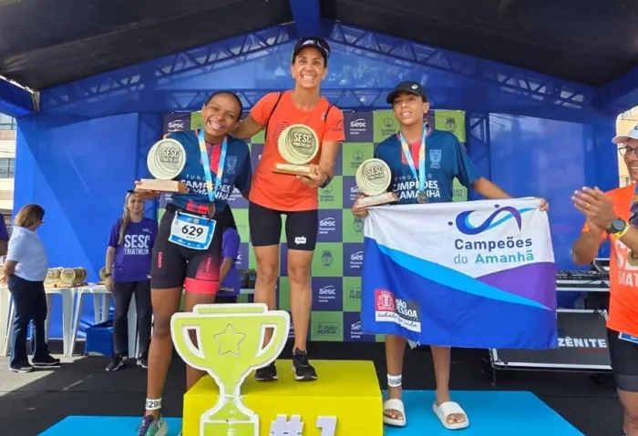 Fundação Campeões do Amanhã conquista 2º lugar geral no Sesc Triathlon