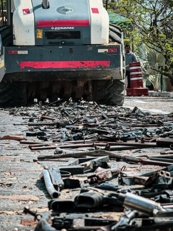 SSP destrói mais de 1.500 armas apreendidas em ações policiais e reforça combate ao crime organizado no Piauí