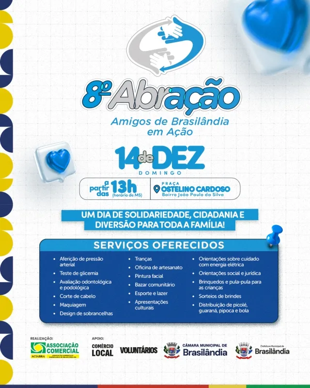 8º Abração leva cidadania, saúde e lazer para famílias do bairro João Paulo da Silva neste domingo 