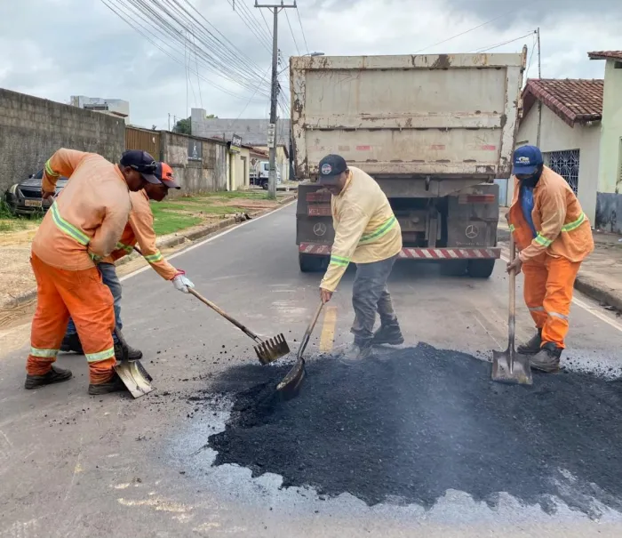 Obras: Operação Tapa-Buraco atua nos bairros Belo Horizonte, Bom Planalto e Nova Marabá durante esta semana