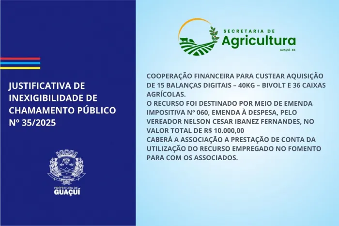 JUSTIFICATIVA DE INEXIGIBILIDADE DE CHAMAMENTO PÚBLICO Nº 35/2025