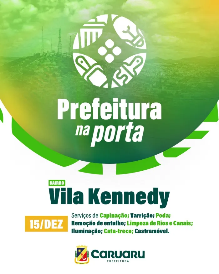 “Prefeitura na Porta” realiza sua 10ª edição a partir da segunda-feira (15) na Vila Kennedy