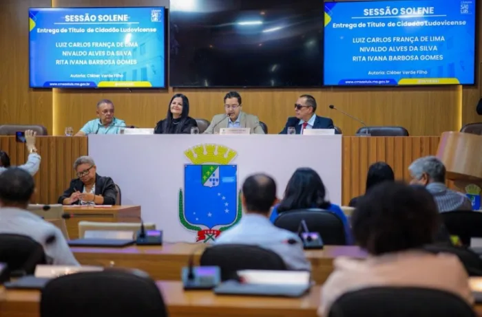 Empresários recebem títulos de Cidadão Ludovicense na Câmara de São Luís