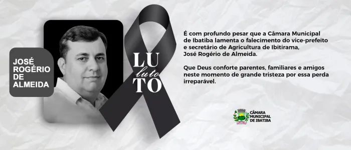 Nota de Pesar: José Rogério de Almeida