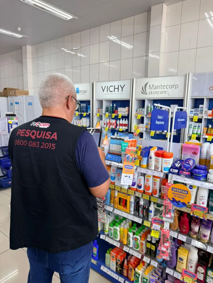 Procon-JP encontra preço do protetor solar com diferença de até R$ 49,91 nas farmácias da Capital