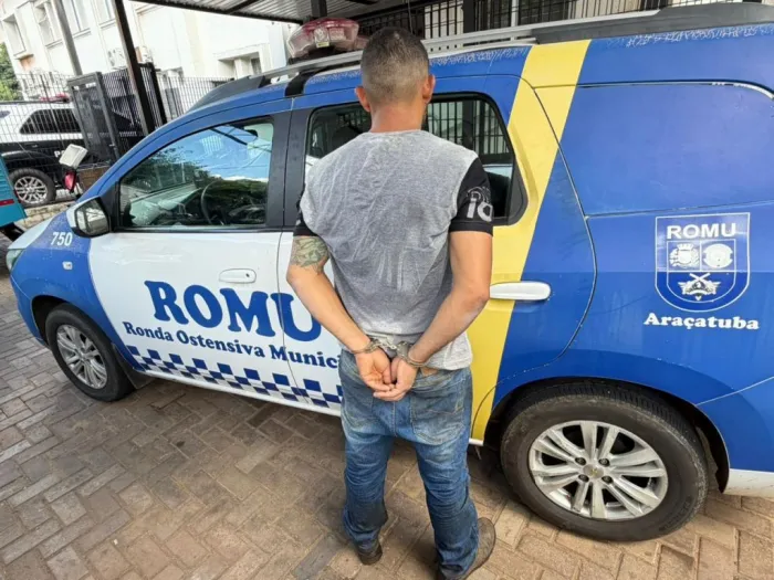 GCM de Araçatuba detém suspeito de roubo em estabelecimento comercial no Centro