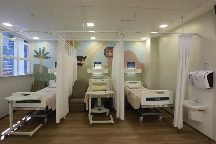O novo setor de pediatria do Hospital Souza Aguiar conta com 59 leitos - Marcos de Paula/Prefeitura do Rio