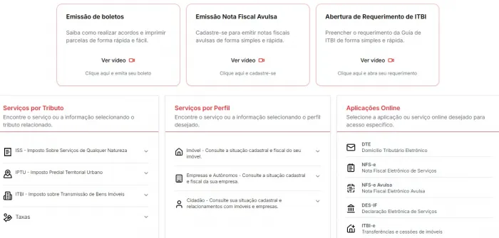 Sistema Tributário e Portal do Contribuinte passam por atualização nesta quarta-feira
