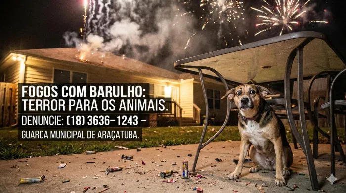 Soltar fogos de artifício com estampido é proibido em Araçatuba; saiba como denunciar