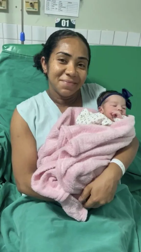 Luna foi a primeira bebê nascida na rede estadual de saúde de PE em 2026