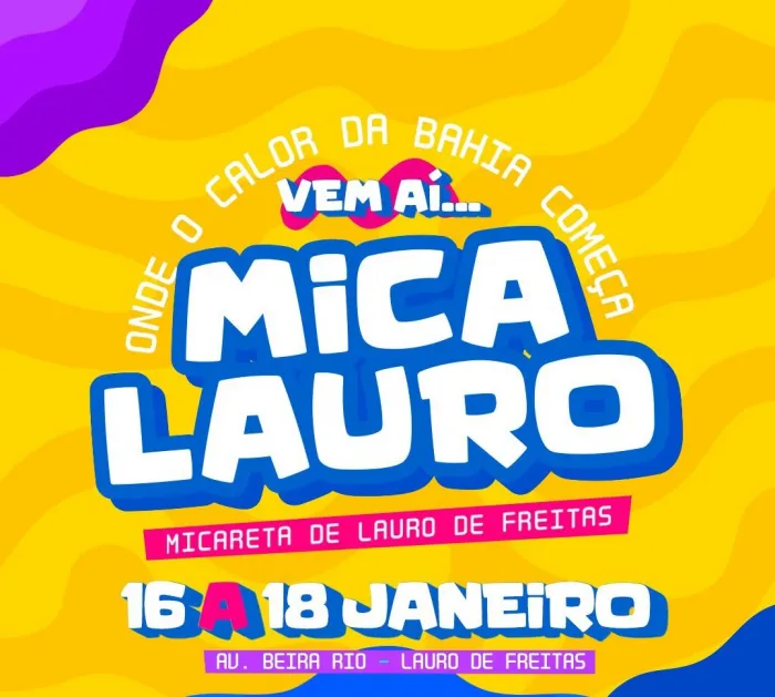 Prefeitura de Lauro de Freitas realiza Mica Lauro entre os dias 16 e 18 de janeiro