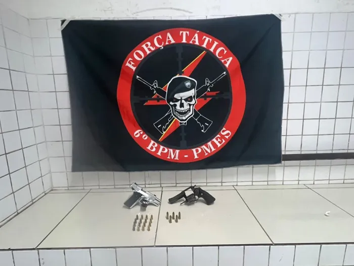 6º BPM APREENDE ARMAS DE FOGO E E MUNIÇÕES NA SERRA