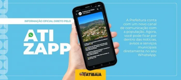 Prefeitura de Atibaia moderniza comunicação com novo canal exclusivo no WhatsApp
