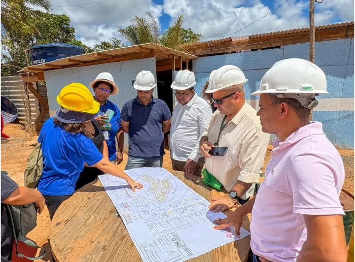 Obras do Residencial Cristo Rei I e II são acompanhadas por equipe técnica da Sehab e Caixa