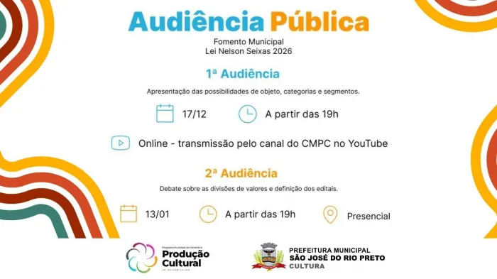 Lei Nelson Seixas tem segunda audiência de 2026