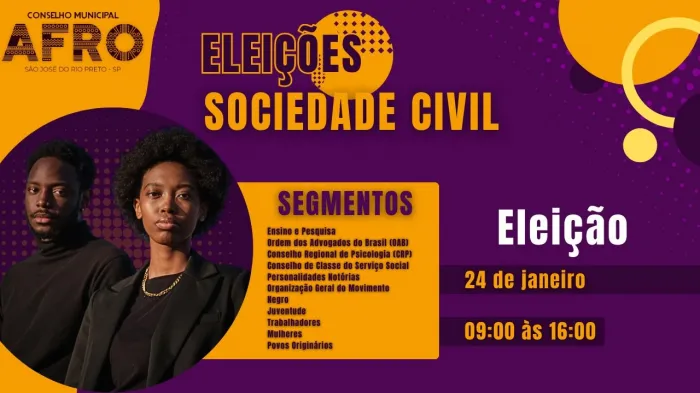 Conselho Afro realiza eleição para o biênio neste sábado, dia 24