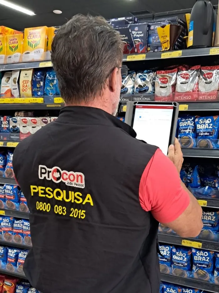 Pesquisa do Procon-JP em supermercados para preço do café encontra diferença de até R$ 20