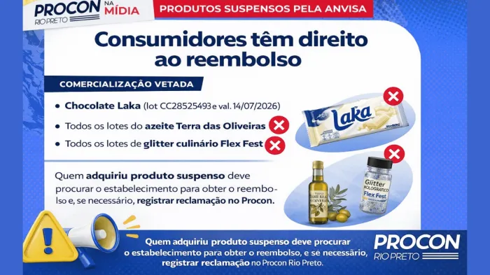 Procon orienta sobre produtos suspensos pela Anvisa