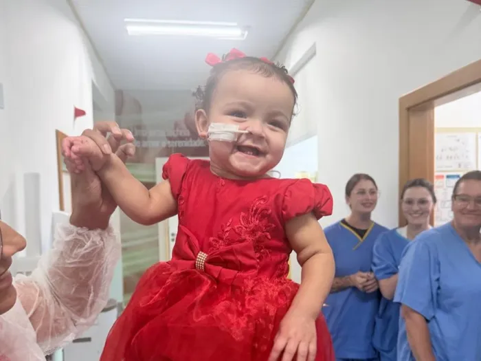Em Criciúma, criança recebe alta do Hospital Materno-Infantil Santa Catarina 400 dias após nascer