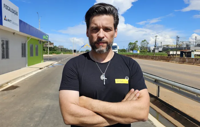  Delegado Camargo comemora vitória da suspensão do pedágio na BR 364 (Foto: Welik Soares)