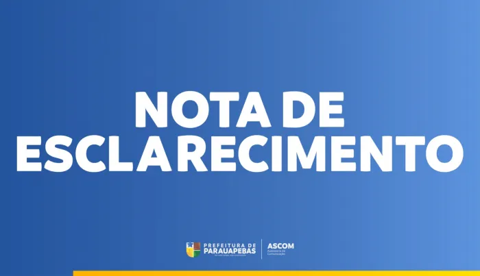 Foto: Reprodução/Prefeitura de Parauapebas - PA