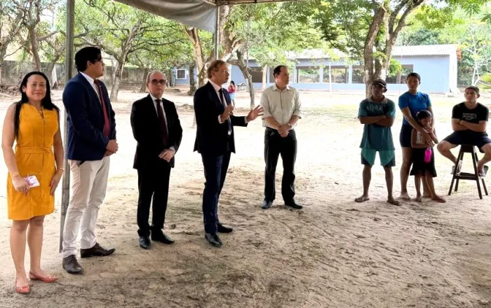 Promotores estiveram na área avaliando a situação e ouvindo a comunidade