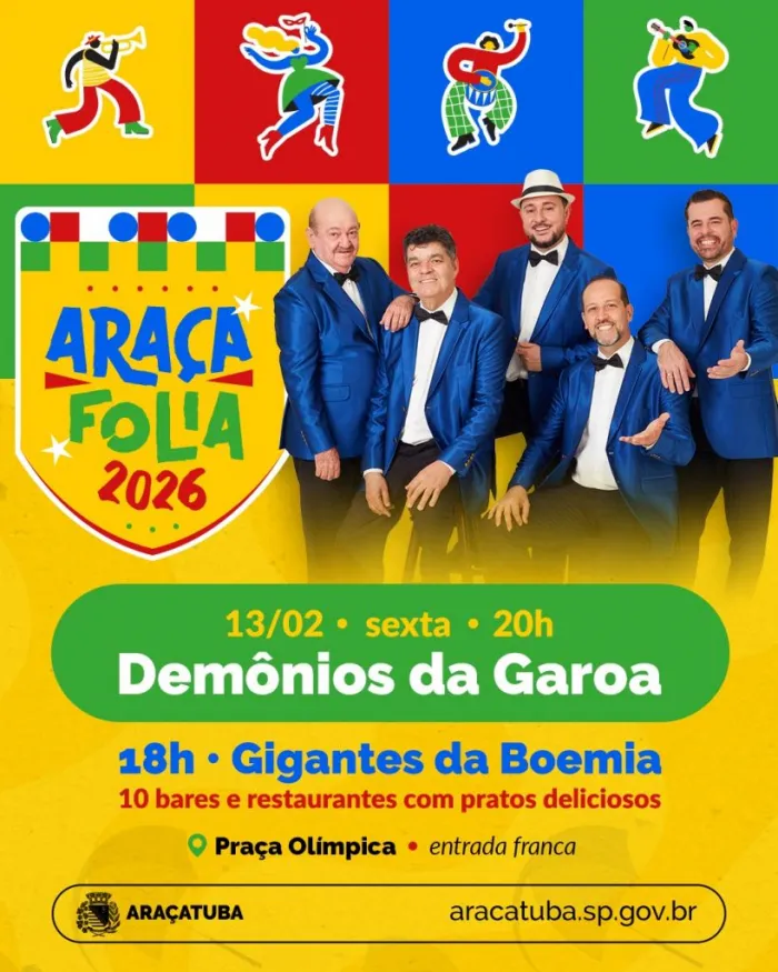 Demônios da Garoa invadem o Araça Folia de Araçatuba