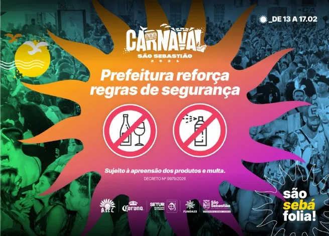 Prefeitura de São Sebastião publica decreto e adota medidas firmes de segurança e organização para o Carnaval 2026