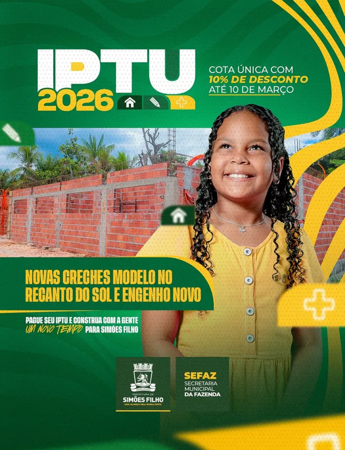 Foto: Reprodução/Prefeitura de Simões Filho - BA