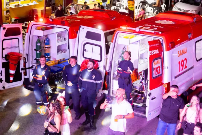 Samu-JP já atendeu mais de 140 foliões e segue com esquema assistencial para o Cafuçu e Carnaval Tradição