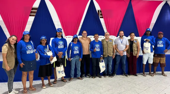 Pelo terceiro ano consecutivo, trabalhadores da coleta seletiva participam do projeto ‘Coleta do Bem’ // Fotos: Ascom Semac