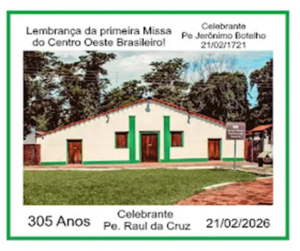 Coxipó do Ouro celebra 305 anos da primeira missa do Centro-Oeste com ação de graças