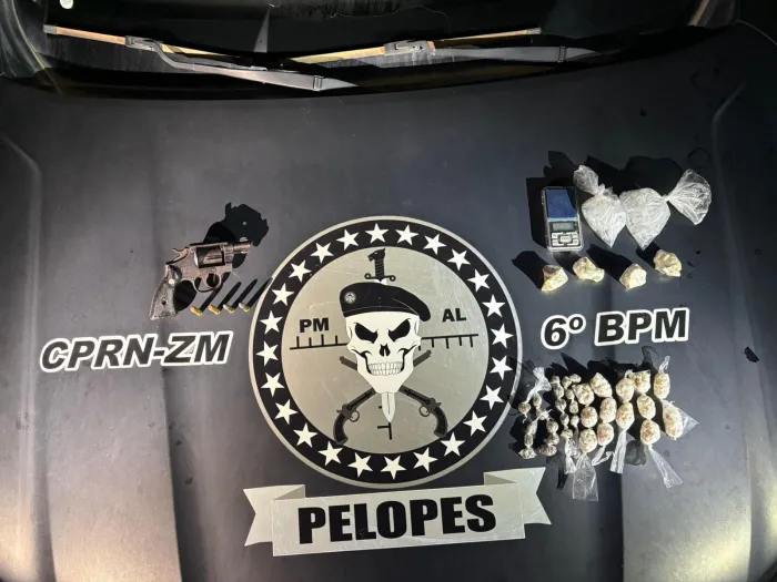 Material apreendido durante ação da PM - 