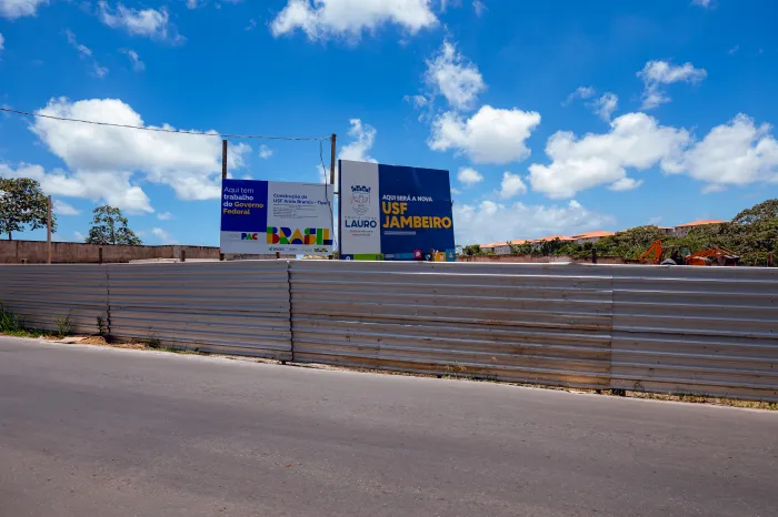 Obras da Nova USF de Jambeiro avançam em Lauro de Freitas