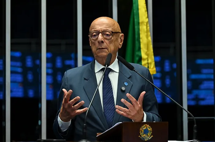 Esperidião Amin foi o relator do projeto que trata do acordo - Foto: Jefferson Rudy/Agência Senado