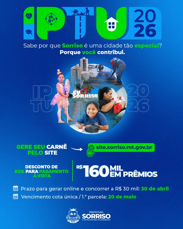 Prefeitura lança o IPTU 2026