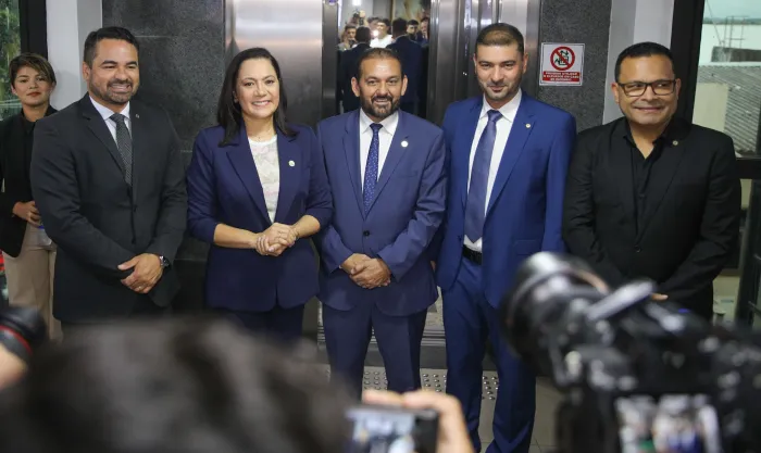  Deputado estadual Laerte Gomes (PSD) na solenidade de posse da nova Mesa Diretora do Parlamento Amazônico (Foto: Assessoria Parlamentar)