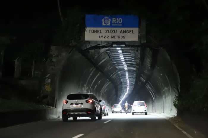 O Túnel Zuzu Angel será interditado para serviços de manutenção - Arquivo/Prefeitura do Rio