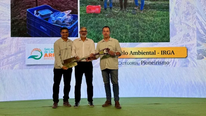 Selo Ambiental da Lavoura de Arroz Irrigado do Irga reconhece produtores comprometidos com práticas sustentáveis -Foto: Ascom Irga