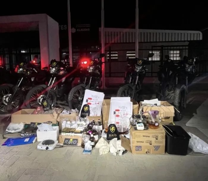 Material apreendido em operação da Polícia Militar - Ascom SSP-AL