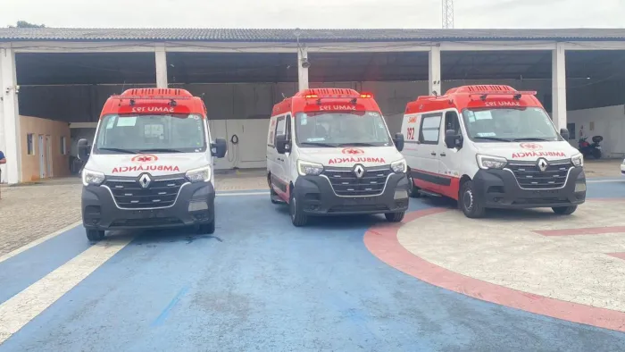 Das sete ambulâncias entregues, três foram destinadas ao Samu Regional Arapiraca - Ascom Samu