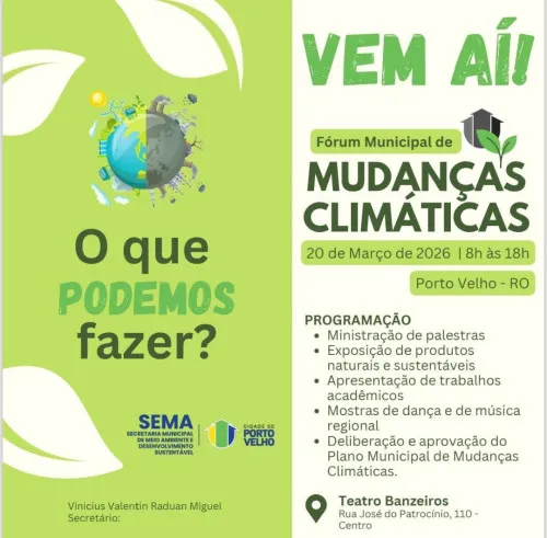 Foto: Reprodução/Prefeitura de Porto Velho - RO