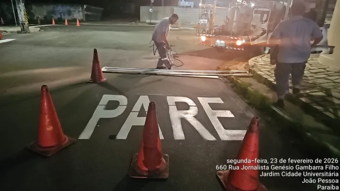 Semob-JP intensifica serviços de sinalização e reforça segurança no trânsito da Capital