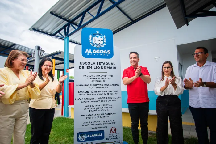 Governador inaugurou em Carneiros a 22ª escola do Programa Escola do Coração - Pei Fon