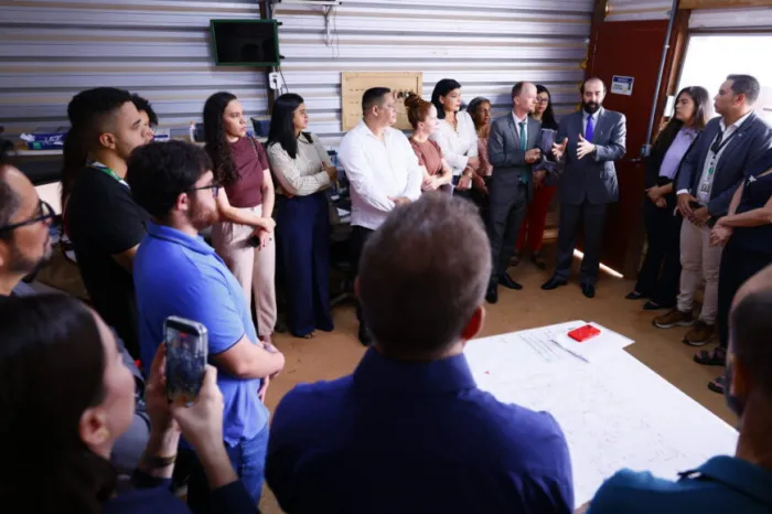 Representantes do Ministério dos Direitos Humanos e da Cidadania visitam a obra do Case de Porto Velho, onde foram apresentados o projeto e as etapas da construção