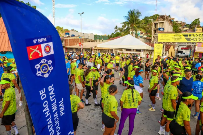 Os corredores enfrentaram percursos de 5km e 10km - Ascom PMAL